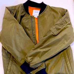 Green Boys Bomber Jacket sz L